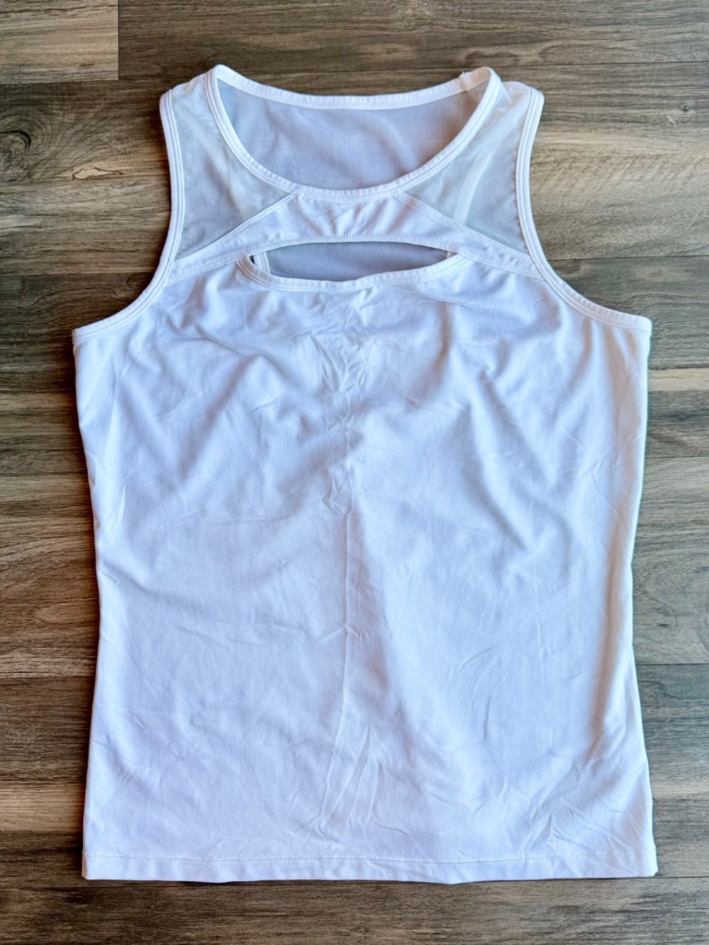 Chrissie By Tail‎ White Cutout Neck Athletic Tank Top Size S